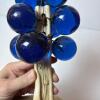 Blue Glass Grape Cluster Table Sculpture - 5
