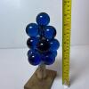 Blue Glass Grape Cluster Table Sculpture - 6