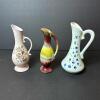 Trio of Decorative Ceramic Bud Vases