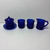 Cobalt Blue Glass Tableware Lot