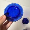 Cobalt Blue Glass Tableware Lot - 9