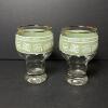 Pair of Niagara Falls Souvenir Glass Goblets