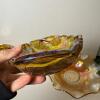 Amber Carnival Glass Bowls and Compotes - 7