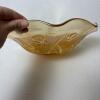 Amber Carnival Glass Bowls and Compotes - 9