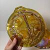 Amber Carnival Glass Bowls and Compotes - 12