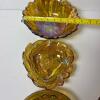 Amber Carnival Glass Bowls and Compotes - 15