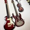 Miniature Musical Instrument Lot with Banjo Case - 3