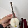 Miniature Musical Instrument Lot with Banjo Case - 5