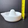 Sunkist White Milk Glass Juicer - 9