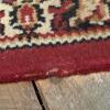 Oriental Area Rug with Red Medallion Pattern, 42"x24" - 6