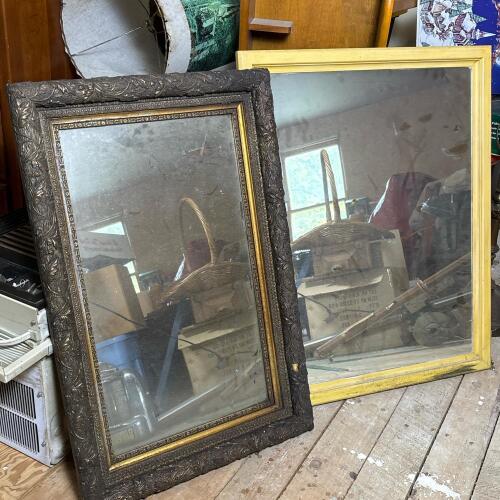 Vintage Rectangular Wall Mirrors, Ornate & MCM