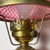 Fenton Cranberry Opelescent Hobnail Glass Lamp - 4