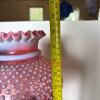 Fenton Cranberry Opelescent Hobnail Glass Lamp - 6