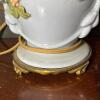 Capodimonte Style Table Lamp with Raised Butterfly Motif - 3