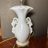 Capodimonte Style Table Lamp with Raised Butterfly Motif - 5