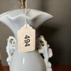 Capodimonte Style Table Lamp with Raised Butterfly Motif - 8