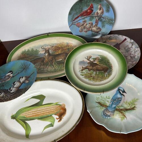 Decorative Wildlife and Botanical Collector Plates