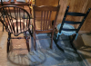 Antique Side Chairs and Ladder Back Rocker - 3