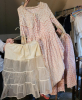 Pioneer-Style Floral Dress, Skirt, and Crinoline Petticoat