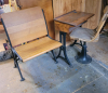 Vintage School Desk Set and Bench