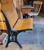 Vintage School Desk Set and Bench - 2