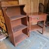 Baumritter Ethan Allen Nightstand and Open Bookshelf in Cherry - 2