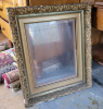Victorian-Style Ornate Gilt Picture Frame and God Bless Our Home Needlework - 3