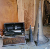 Edison Home Phonograph with Large and Small Metal Horns