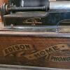 Edison Home Phonograph with Large and Small Metal Horns - 4