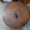 Wooden Butter Churn Crock with Eagle Motif and Handle - 3