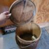 Wooden Firkin Bucket with Swing Handle and Lid - 3