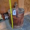 Wooden Firkin Bucket with Swing Handle and Lid - 5