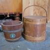 Wooden Buckets and Lidded Firkin with Camp Sycamore Style