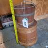 Wooden Buckets and Lidded Firkin with Camp Sycamore Style - 5
