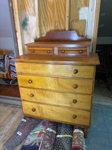 Antique American Empire Maple Chest