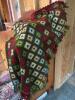 Handmade Multicolor Granny Square Crochet Afghan Blanket