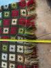 Handmade Multicolor Granny Square Crochet Afghan Blanket - 5