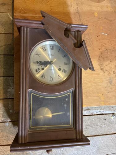 Centurion 35 Day Wall Clock With Pendulum for Parts/Repair