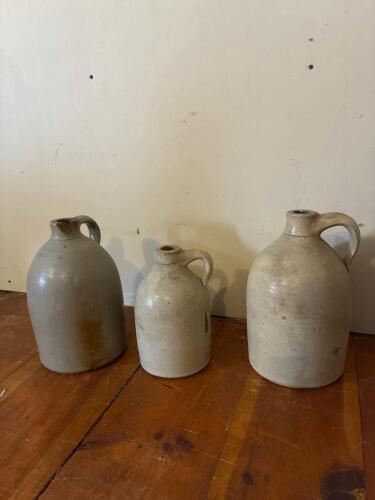 Stoneware Jugs Trio