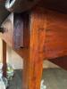 Primitive Drop Leaf Wooden Table with Drawer - 8