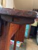 Primitive Drop Leaf Wooden Table with Drawer - 9