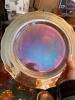 Iridescent Marigold-Style Carnival Glass Dinnerware Set - 8