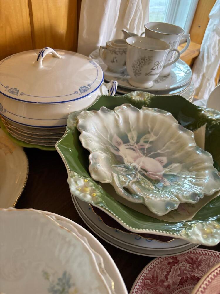 Vintage Porcelain and China Dinnerware, Mixed Pattern Lot | Downsize in ...