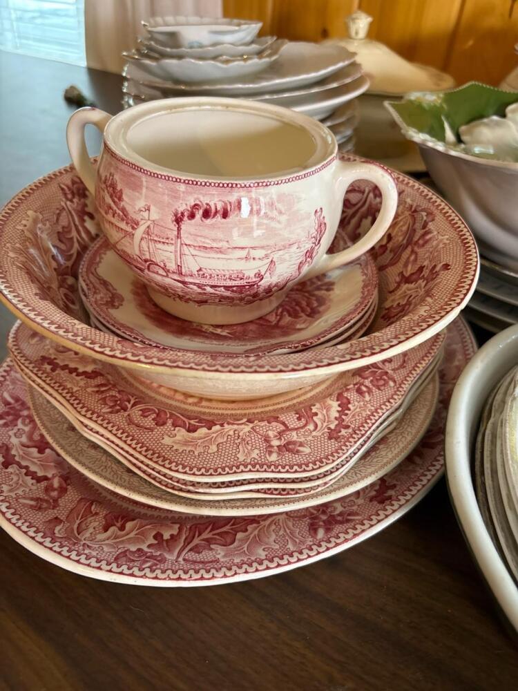 Vintage Porcelain and China Dinnerware, Mixed Pattern Lot | Downsize in ...