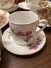 Collection of Floral Porcelain Teacups and Saucers - 3