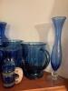 Blue Glassware in Various Styles - 4