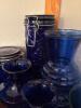 Blue Glassware in Various Styles - 5