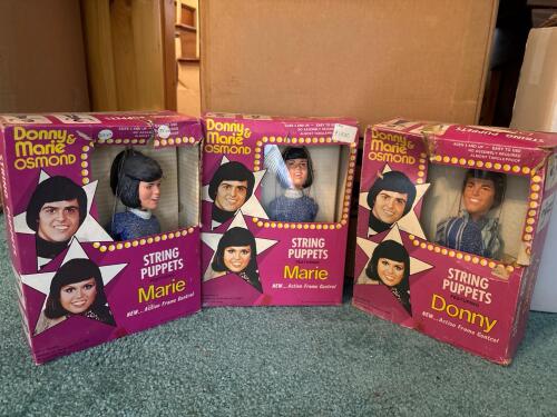 Vintage Donny & Marie Osmond String Puppets