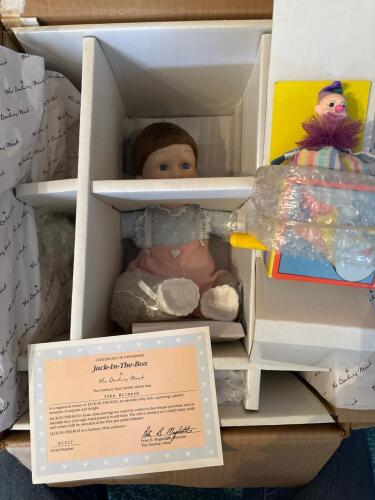 Danbury Mint Jack-In-The-Box Porcelain Baby Doll