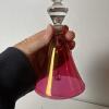 Cranberry Glass Bell, Sugar Bowl, Creamer, and Vase - 8